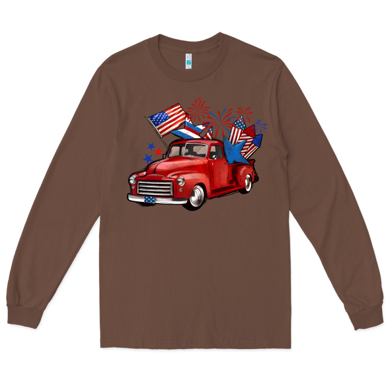 American Truck 4th Of July Long Sleeve Tee by BarkalooDesign | Teevron