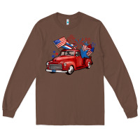 Chestnut american truck 4th of july Long Sleeve Tee - BarkalooDesign