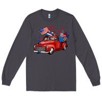 Smoke american truck 4th of july Long Sleeve Tee - BarkalooDesign
