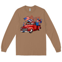 Toasted Coconut american truck 4th of july Long Sleeve Tee - BarkalooDesign