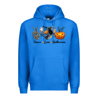 True Royal Peace Love Halloween Premium Hoodie - texasbilliewilder