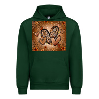 Forest Green melanin hearts Urban Hoodie - Zillion Design Studio