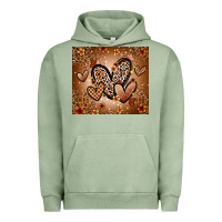 Pigment Oil Green melanin hearts Urban Hoodie - Zillion Design Studio