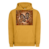 Pigment Peanut Butter melanin hearts Urban Hoodie - Zillion Design Studio