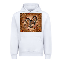 White melanin hearts Urban Hoodie - Zillion Design Studio