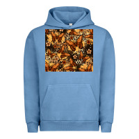 Pigment Pebble Blue melanin butterfly Urban Hoodie - Zillion Design Studio