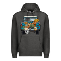 Charcoal Heather pumpkin truck Premium Hoodie - RanaPortraitStore