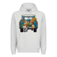 Dove Grey pumpkin truck Premium Hoodie - RanaPortraitStore