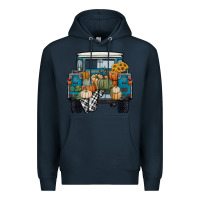 Navy pumpkin truck Premium Hoodie - RanaPortraitStore