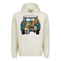 Oatmeal Heather pumpkin truck Premium Hoodie - RanaPortraitStore