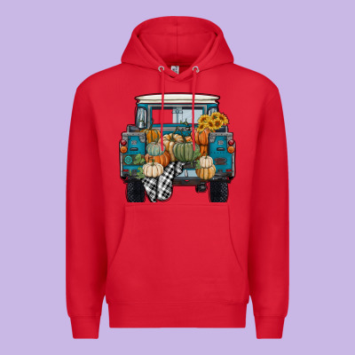 Pumpkin Truck Premium Hoodie Designed By Ranaportraitstore