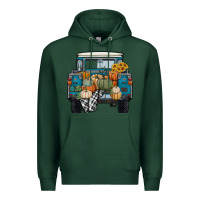 Sports Green pumpkin truck Premium Hoodie - RanaPortraitStore