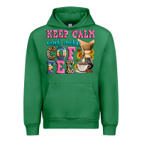 Emerald keep calm and make coffee Urban Hoodie - Zillion Design Studio