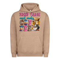 Pigment Burro keep calm and make coffee Urban Hoodie - Zillion Design Studio