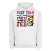 Pigment Lunar Rock keep calm and make coffee Urban Hoodie - Zillion Design Studio