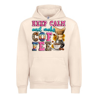 Sandshell keep calm and make coffee Urban Hoodie - Zillion Design Studio