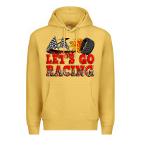 Antique Gold let's go racing Premium Hoodie - Zillion Design Studio