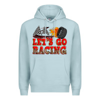 Blue Mist let's go racing Premium Hoodie - Zillion Design Studio