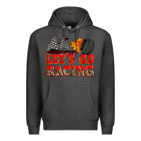 Charcoal Heather let's go racing Premium Hoodie - Zillion Design Studio