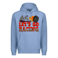 Colony Blue let's go racing Premium Hoodie - Zillion Design Studio