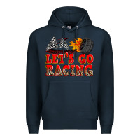 Navy let's go racing Premium Hoodie - Zillion Design Studio