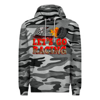 Slate Camo let's go racing Premium Hoodie - Zillion Design Studio