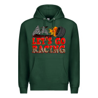 Sports Green let's go racing Premium Hoodie - Zillion Design Studio