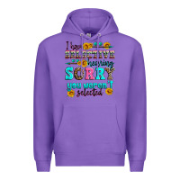 Purple i have selective hearing sorry you weren't selecte Premium Hoodie - Zillion Design Studio