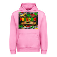 Fuchsia Pink juneteenth freedom 1865 Urban Hoodie - Zillion Design Studio