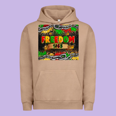 Juneteenth Freedom 1865 Urban Hoodie Designed By Zillion Design Studio