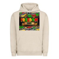 Pigment French Oak juneteenth freedom 1865 Urban Hoodie - Zillion Design Studio