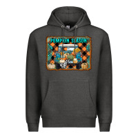 Charcoal Heather pumpkin season truck Premium Hoodie - RanaPortraitStore