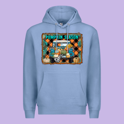 Pumpkin Season Truck Premium Hoodie Designed By Ranaportraitstore