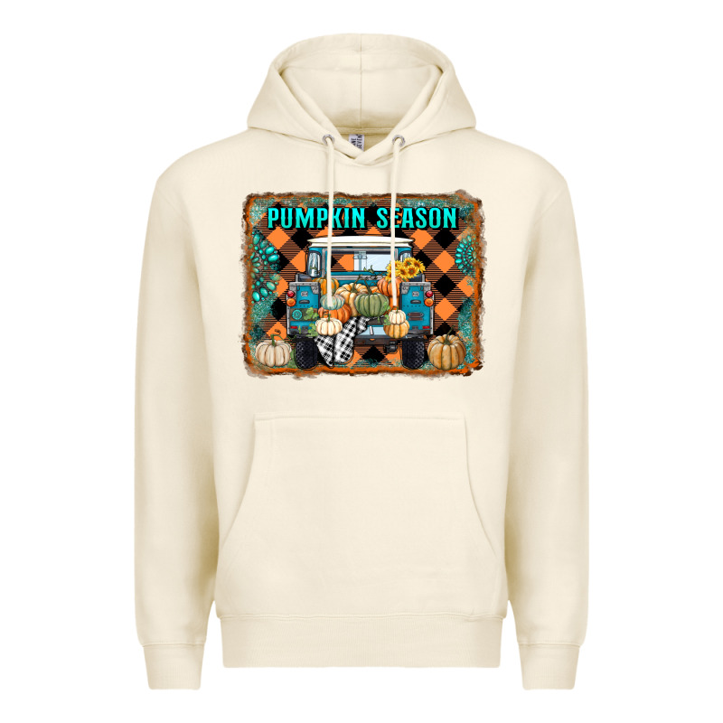 Pumpkin Season Truck Premium Hoodie by RanaPortraitStore | Teevron