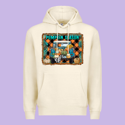 Pumpkin Season Truck Premium Hoodie Designed By Ranaportraitstore