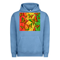 Pigment Pebble Blue juneteenth butterfly Urban Hoodie - Zillion Design Studio