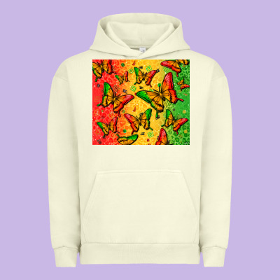 Juneteenth Butterfly Urban Hoodie Designed By Zillion Design Studio