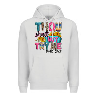 Dove Grey thou shalt not try me mood 24 7 Premium Hoodie - Zillion Design Studio