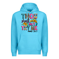 Ocean Blue thou shalt not try me mood 24 7 Premium Hoodie - Zillion Design Studio