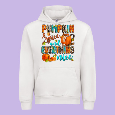 Pumpkin Spice And Everthing Nice Urban Hoodie Designed By Zillion Design Studio