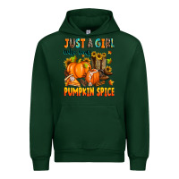 Forest Green just a girl who loves pumpkin spice Urban Hoodie - Zillion Design Studio