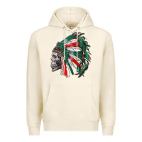 Tofu mexican indian headdress with skull Premium Hoodie - RanaPortraitStore