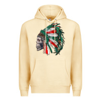 Pina Colada mexican indian headdress with skull Premium Hoodie - RanaPortraitStore