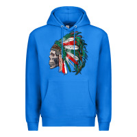 True Royal mexican indian headdress with skull Premium Hoodie - RanaPortraitStore