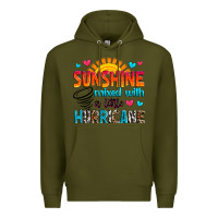 Army Green sunshine mixed with a little hurricane Premium Hoodie - Zillion Design Studio