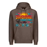 Coffee sunshine mixed with a little hurricane Premium Hoodie - Zillion Design Studio