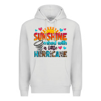 Dove Grey sunshine mixed with a little hurricane Premium Hoodie - Zillion Design Studio