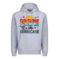 Heather Grey sunshine mixed with a little hurricane Premium Hoodie - Zillion Design Studio
