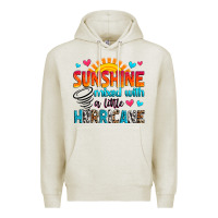 Oatmeal Heather sunshine mixed with a little hurricane Premium Hoodie - Zillion Design Studio