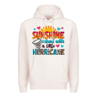 Pale Pink sunshine mixed with a little hurricane Premium Hoodie - Zillion Design Studio